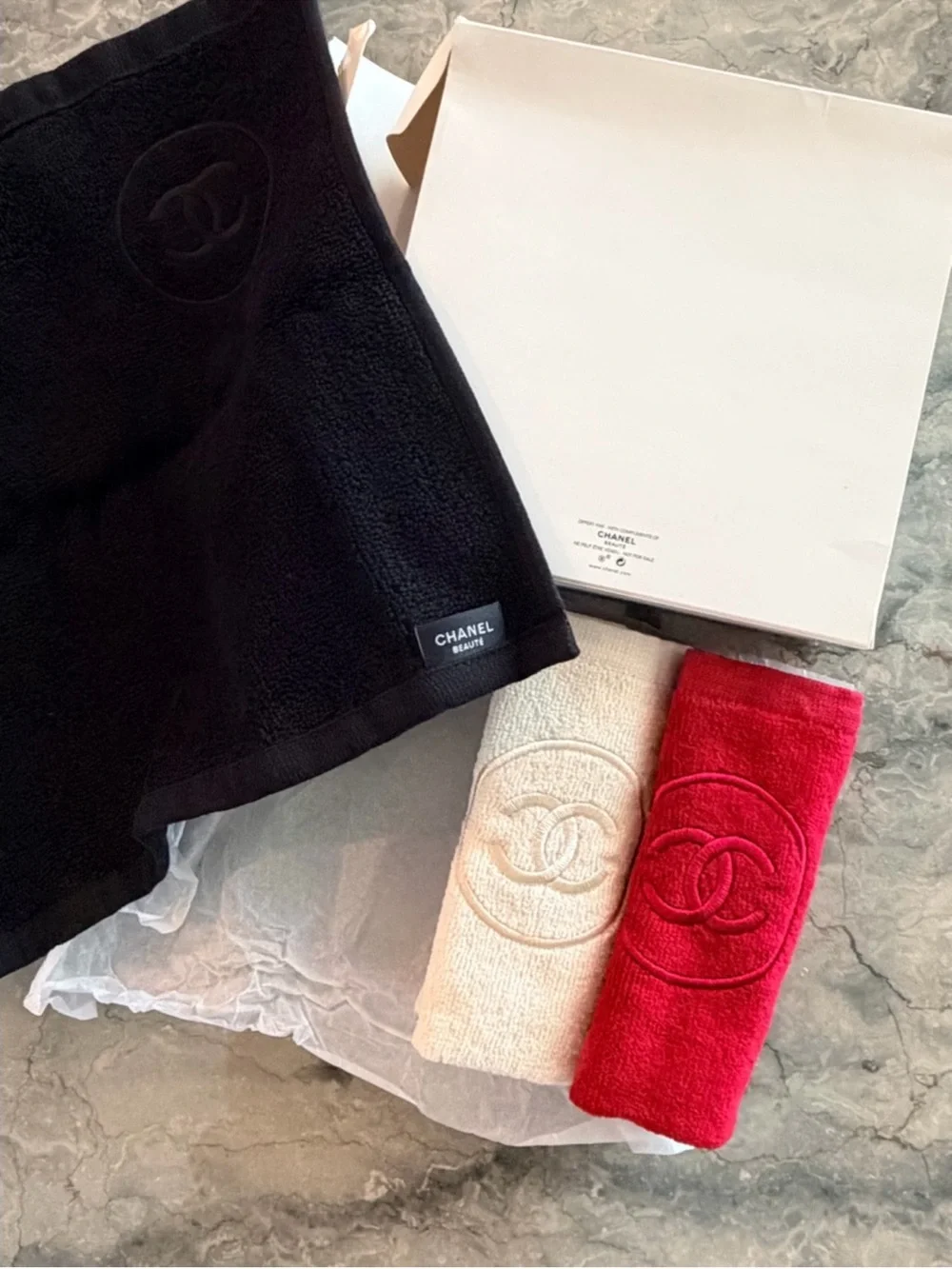 CHANEL La Collection Beaute Cotton Towel 3PCS